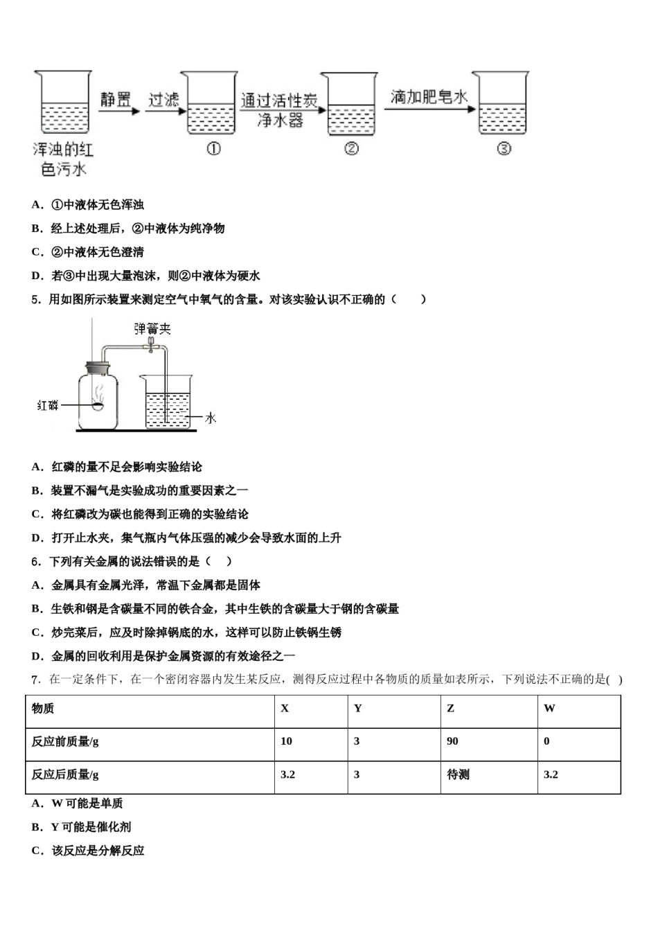 2024届山东省东平县第三中学中考化学押题卷含解析.doc_第2页