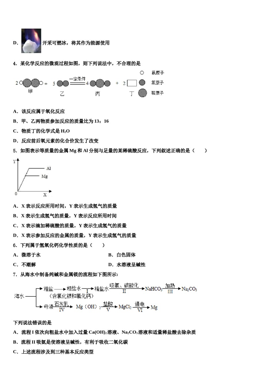 2024届山东省博兴县重点名校中考适应性考试化学试题含解析.doc_第2页