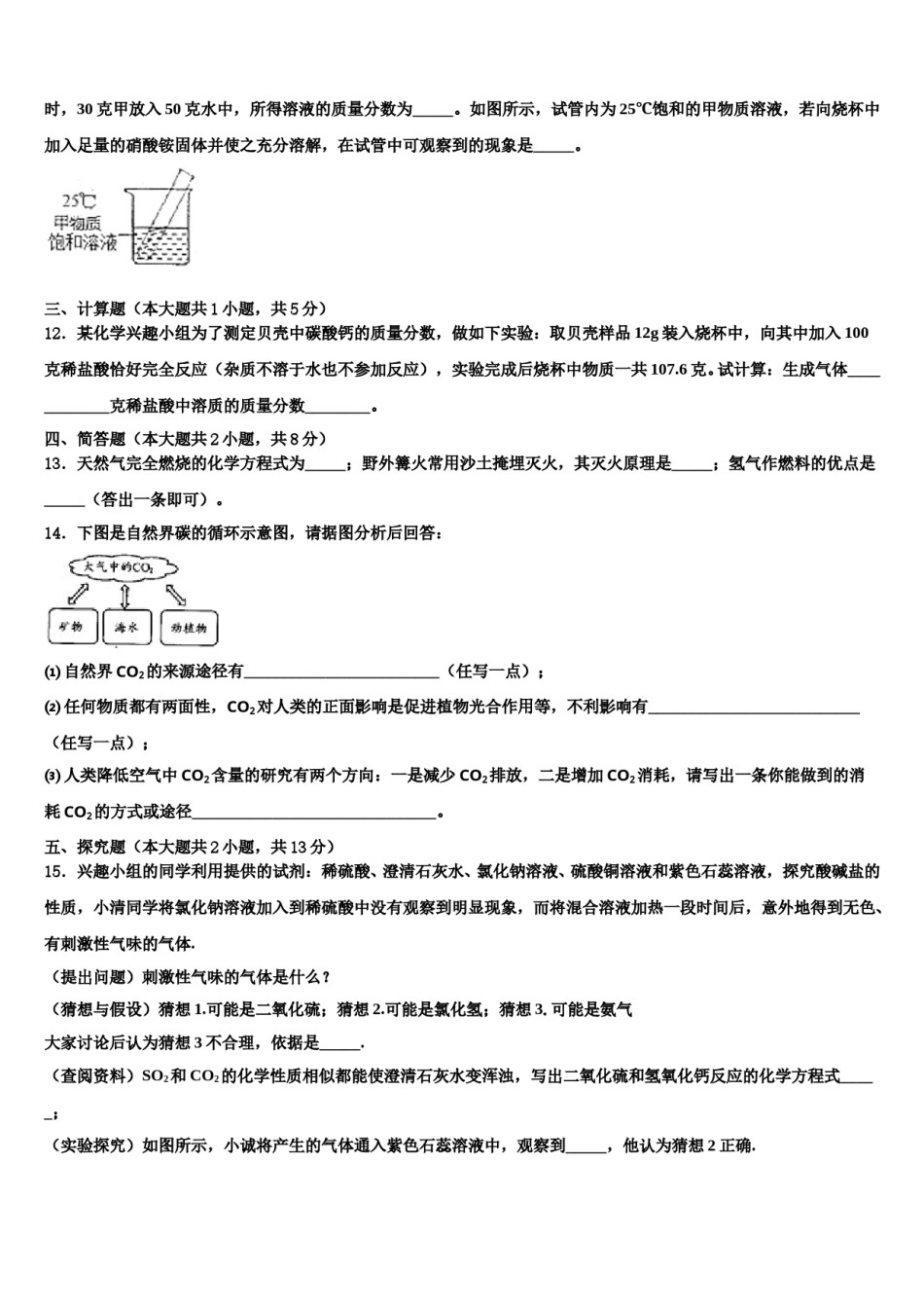 2024届山东省青岛42中中考冲刺卷化学试题含解析.doc_第3页