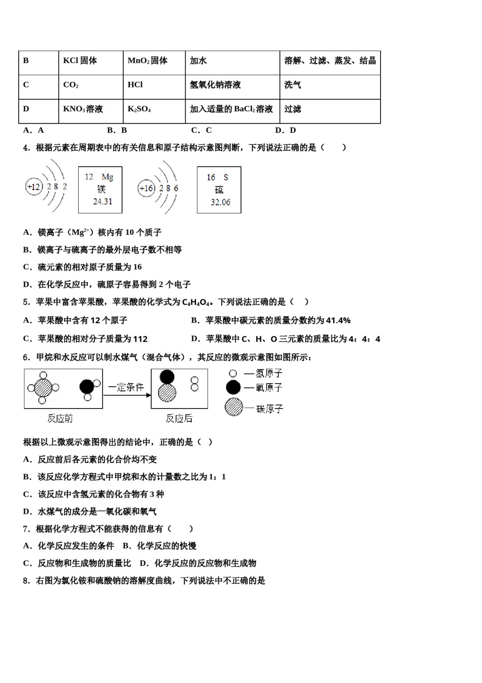 2024届山西省临汾平阳中考化学全真模拟试题含解析.doc_第2页