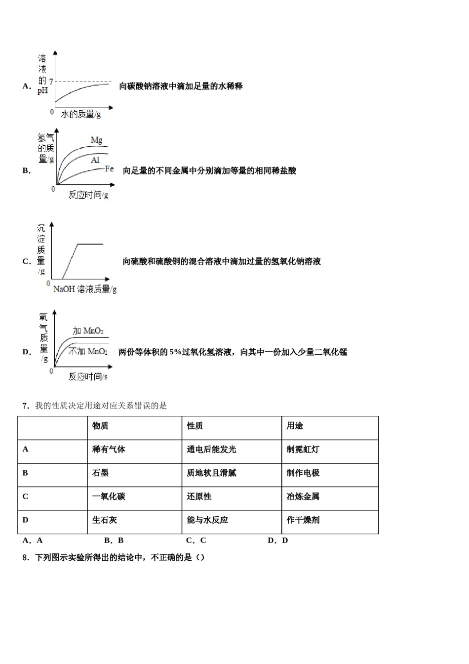 2024届广东省广州市重点达标名校中考冲刺卷化学试题含解析.doc_第3页