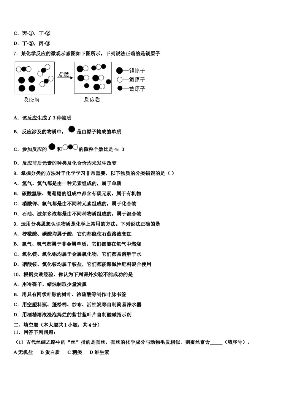 2024届广东省梅州市名校中考化学适应性模拟试题含解析.doc_第2页