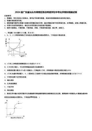 2024届广东省汕头市潮南区陈店明德学校中考化学模拟精编试卷含解析.doc