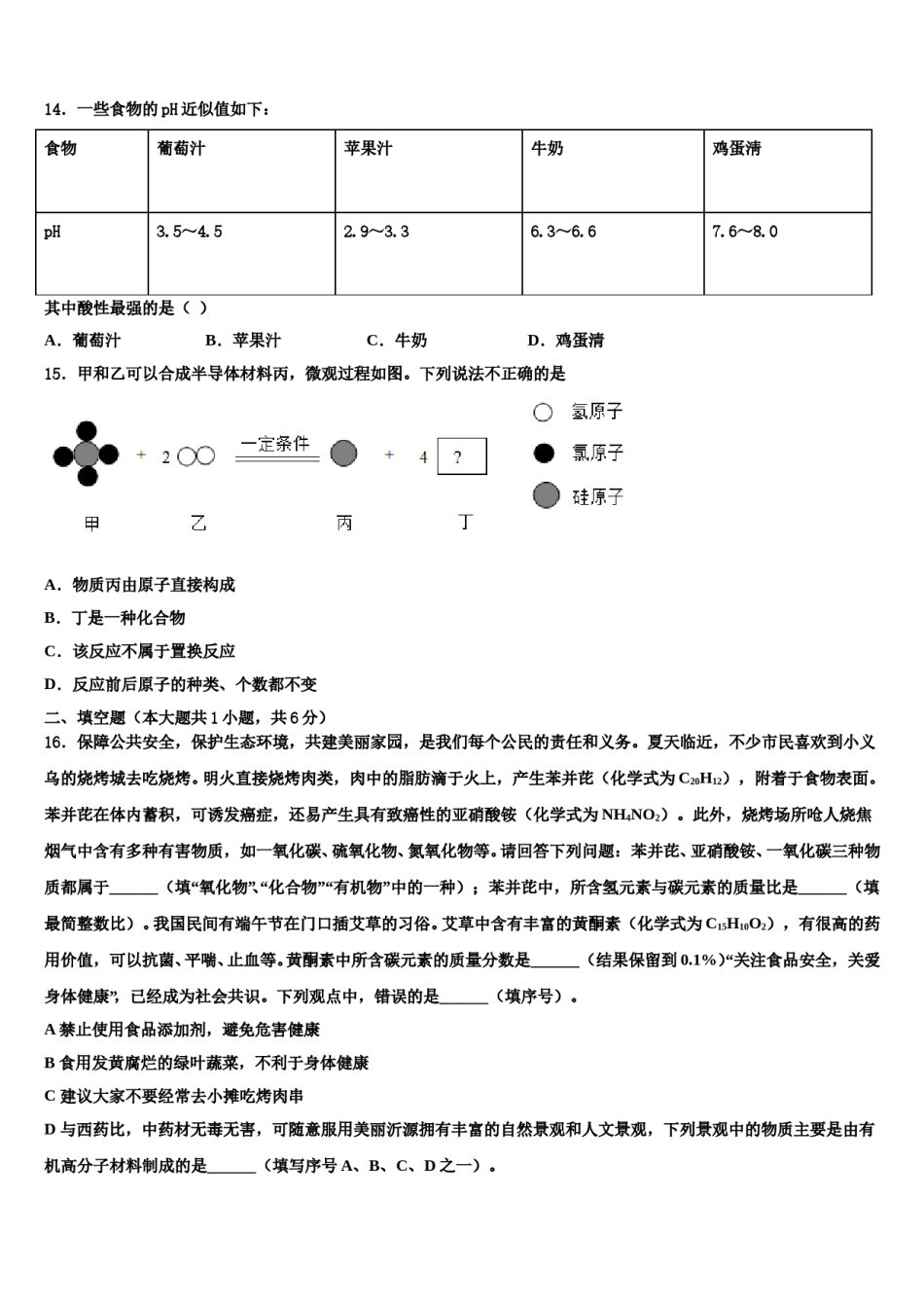 2024届广东省汕头市潮阳区达标名校中考化学全真模拟试题含解析.doc_第3页