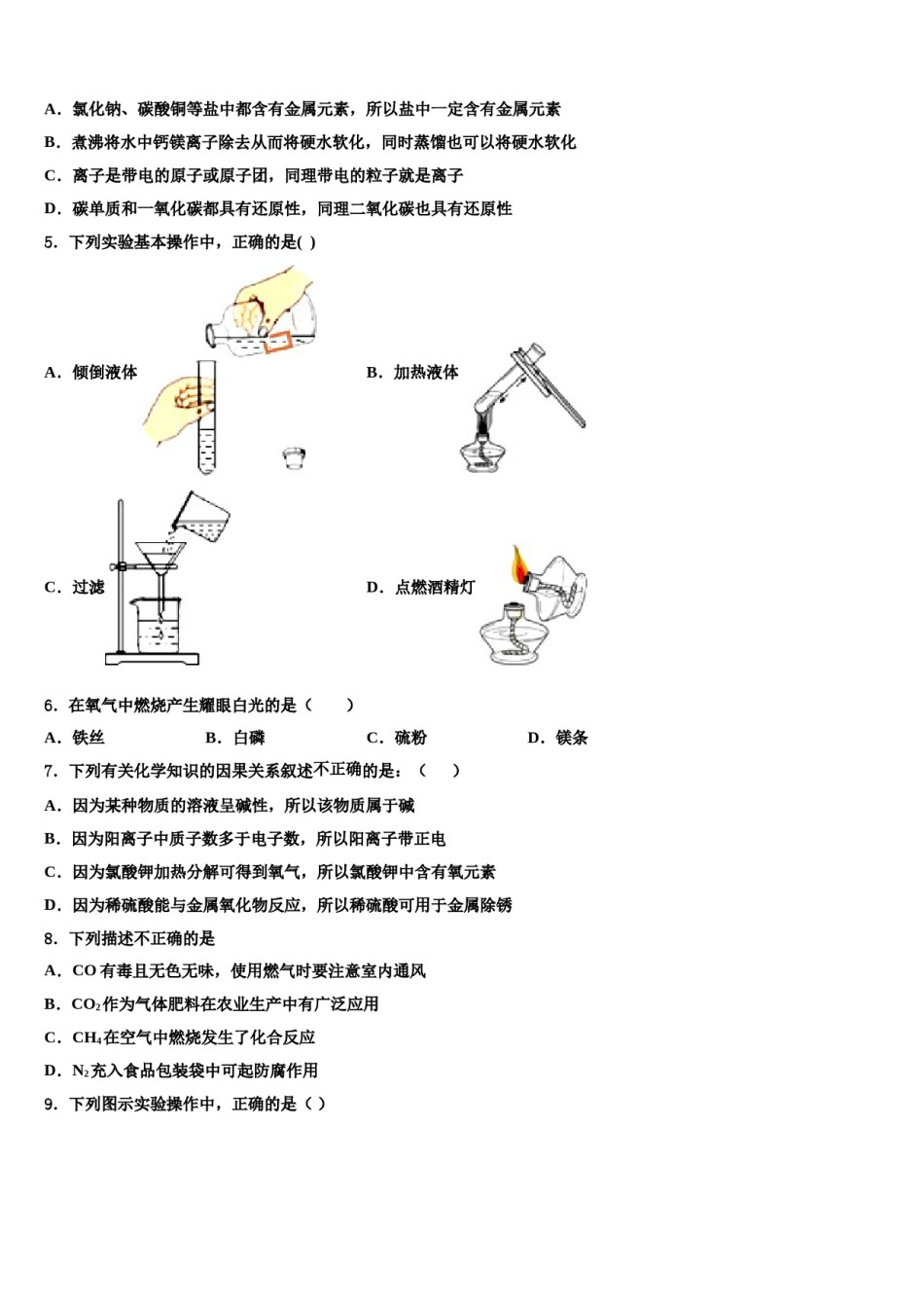 2024届广东省陆丰市民声校中考化学仿真试卷含解析.doc_第2页