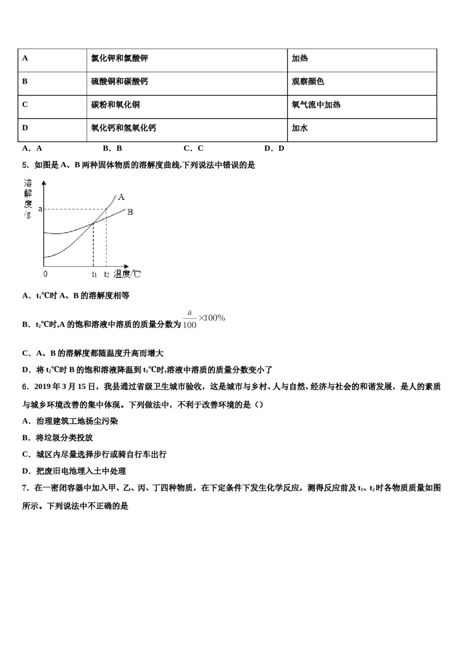 2024届广西贵港市重点中学中考冲刺卷化学试题含解析.doc_第2页