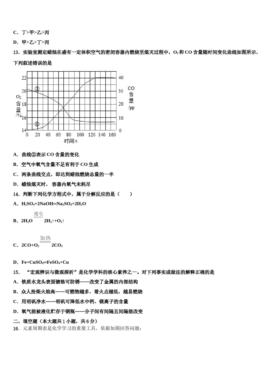 2024届新疆巴音郭楞州库尔勒市巴州三中学中考一模化学试题含解析.doc_第3页