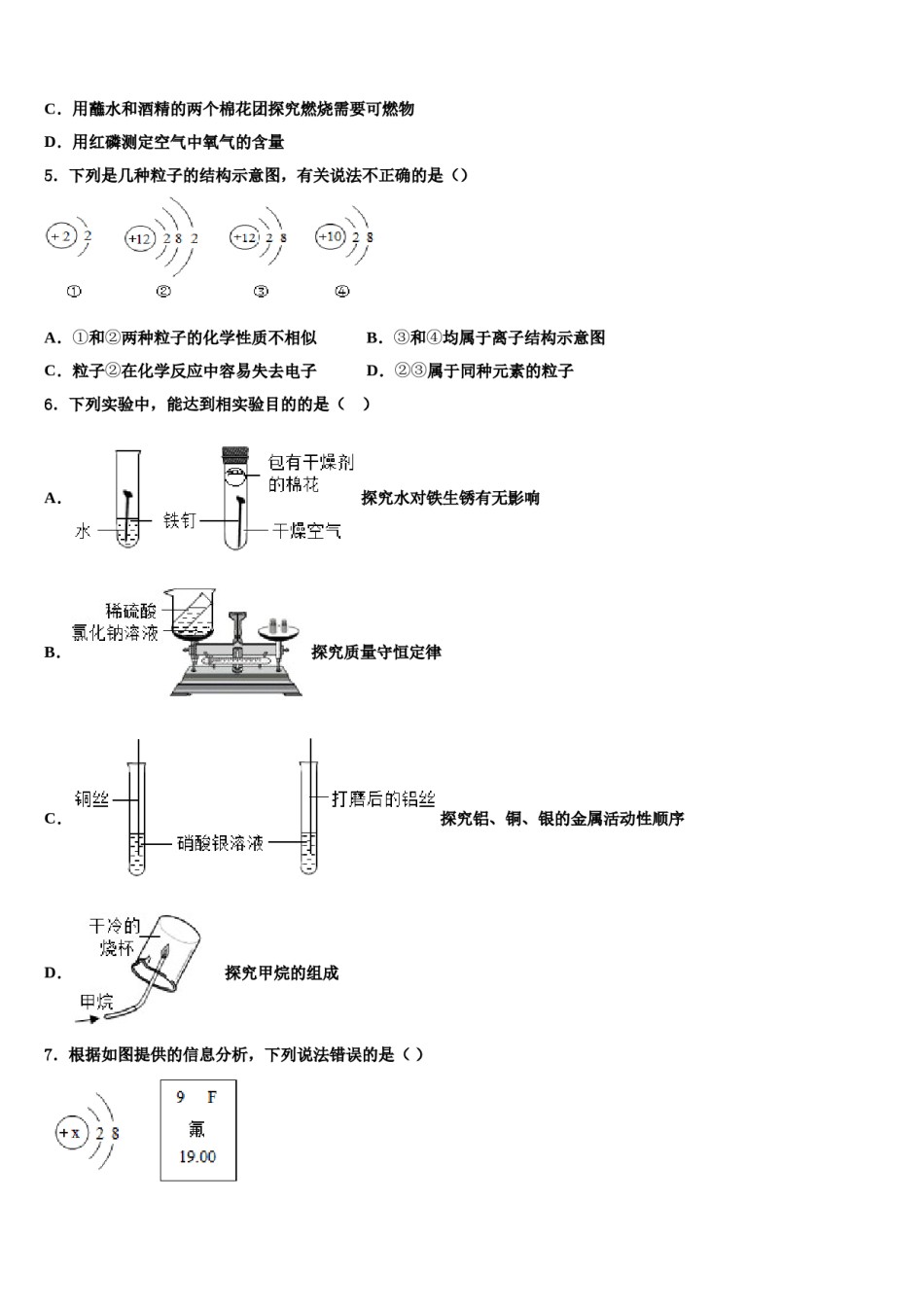 2024届昆明市重点中学中考化学最后冲刺模拟试卷含解析.doc_第2页