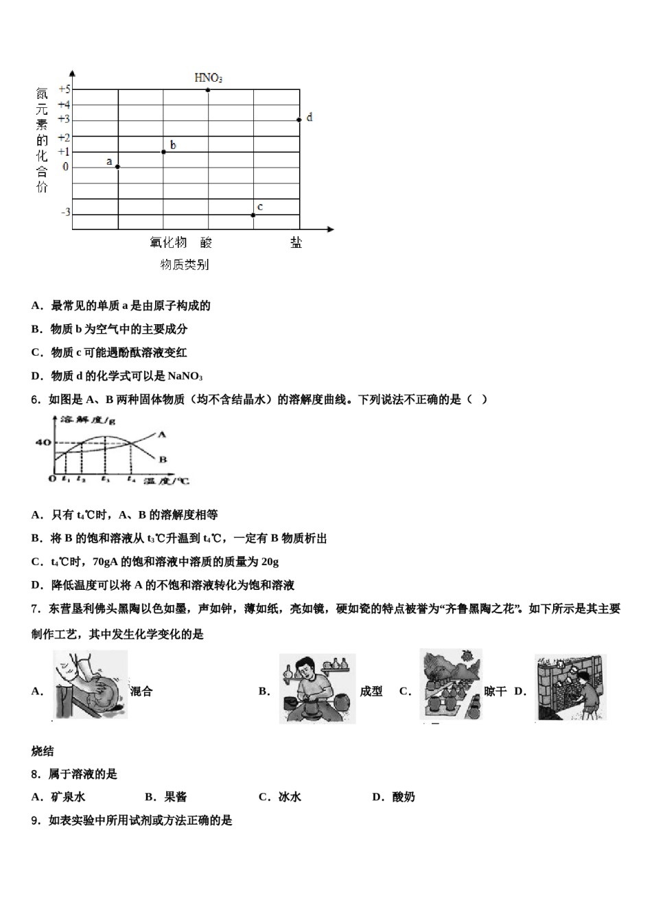 2024届武汉市达标名校中考化学猜题卷含解析.doc_第2页