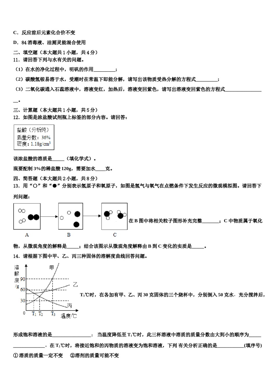 2024届江苏南京建邺区五校联考中考化学最后冲刺浓缩精华卷含解析.doc_第3页