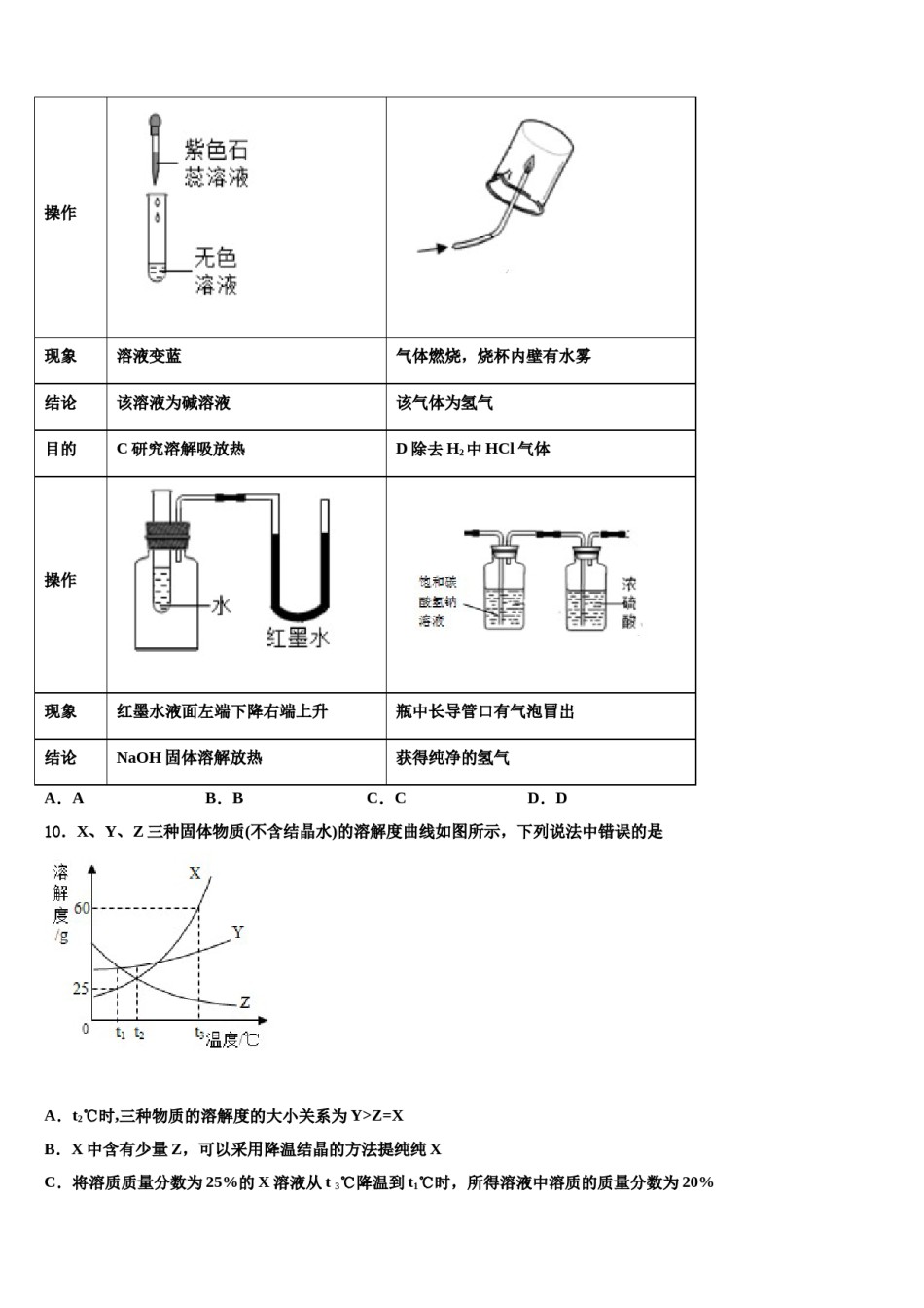 2024届江苏泰州市高港实验校中考一模化学试题含解析.doc_第3页