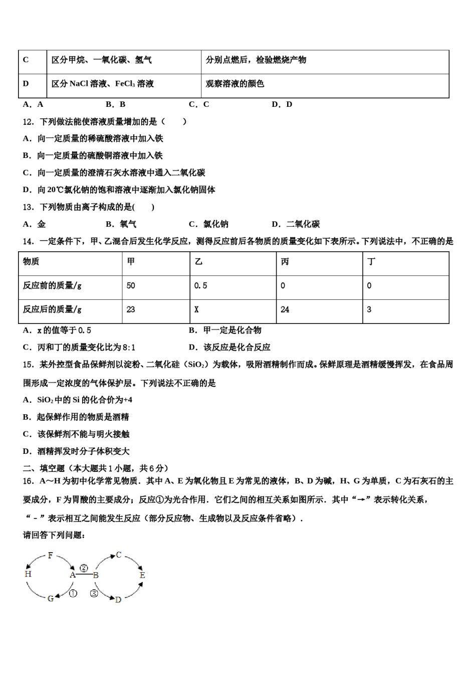 2024届江苏省南京市江宁区中考化学猜题卷含解析.doc_第3页