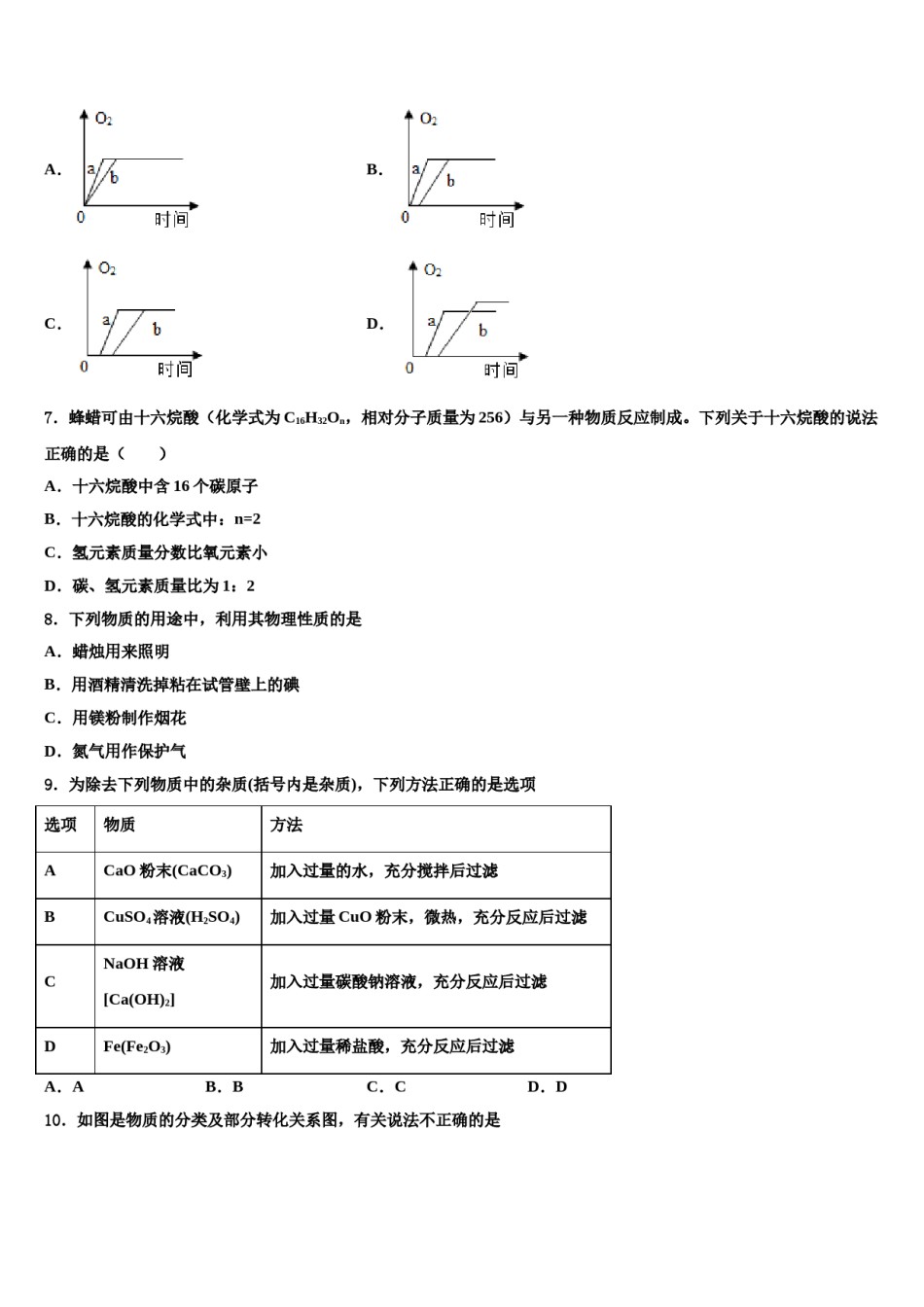 2024届江苏省泰州市常青藤校中考四模化学试题含解析.doc_第2页