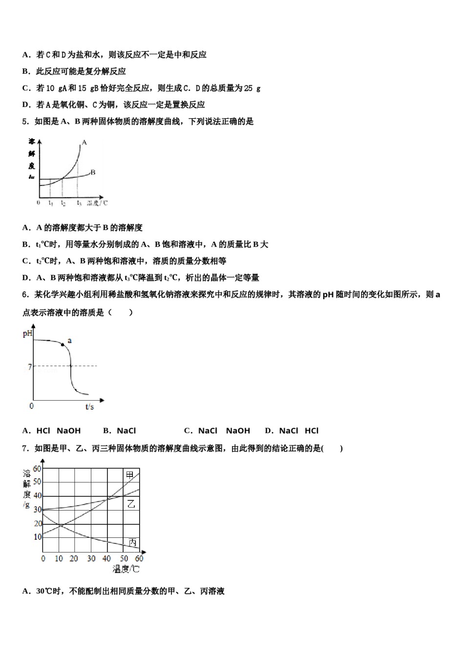 2024届江苏省苏州工业园区星港校中考试题猜想化学试卷含解析.doc_第2页