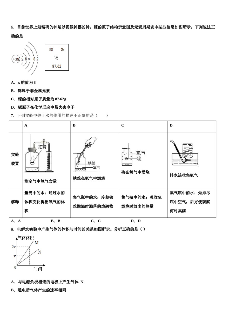 2024届江苏省连云港市重点中学中考化学考试模拟冲刺卷含解析.doc_第2页