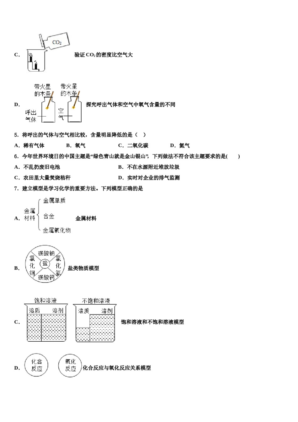 2024届江苏省金坛市重点达标名校中考化学最后冲刺浓缩精华卷含解析.doc_第2页
