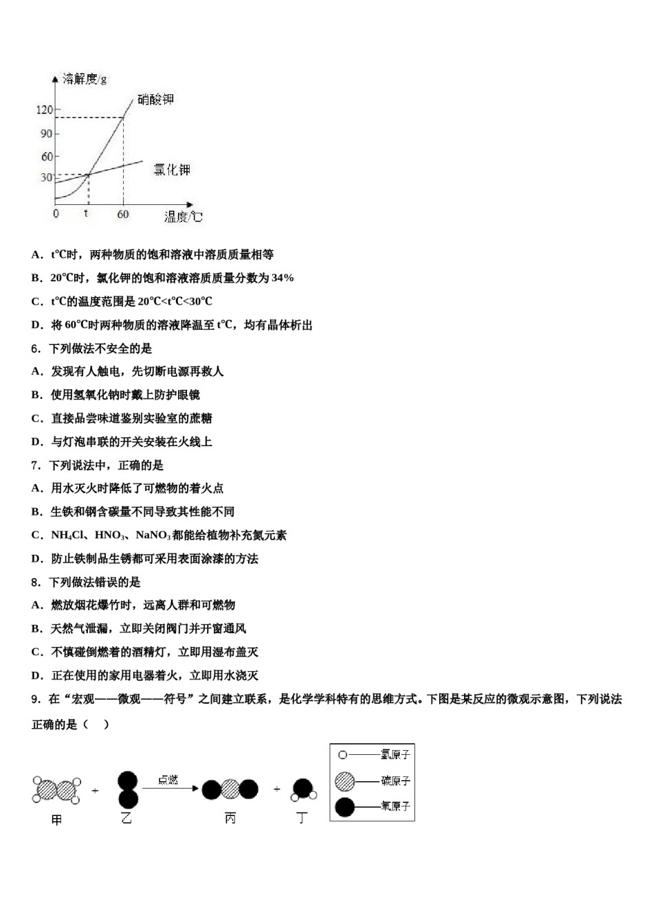 2024届江西省抚州市东乡区红星中学中考化学押题卷含解析.doc_第2页