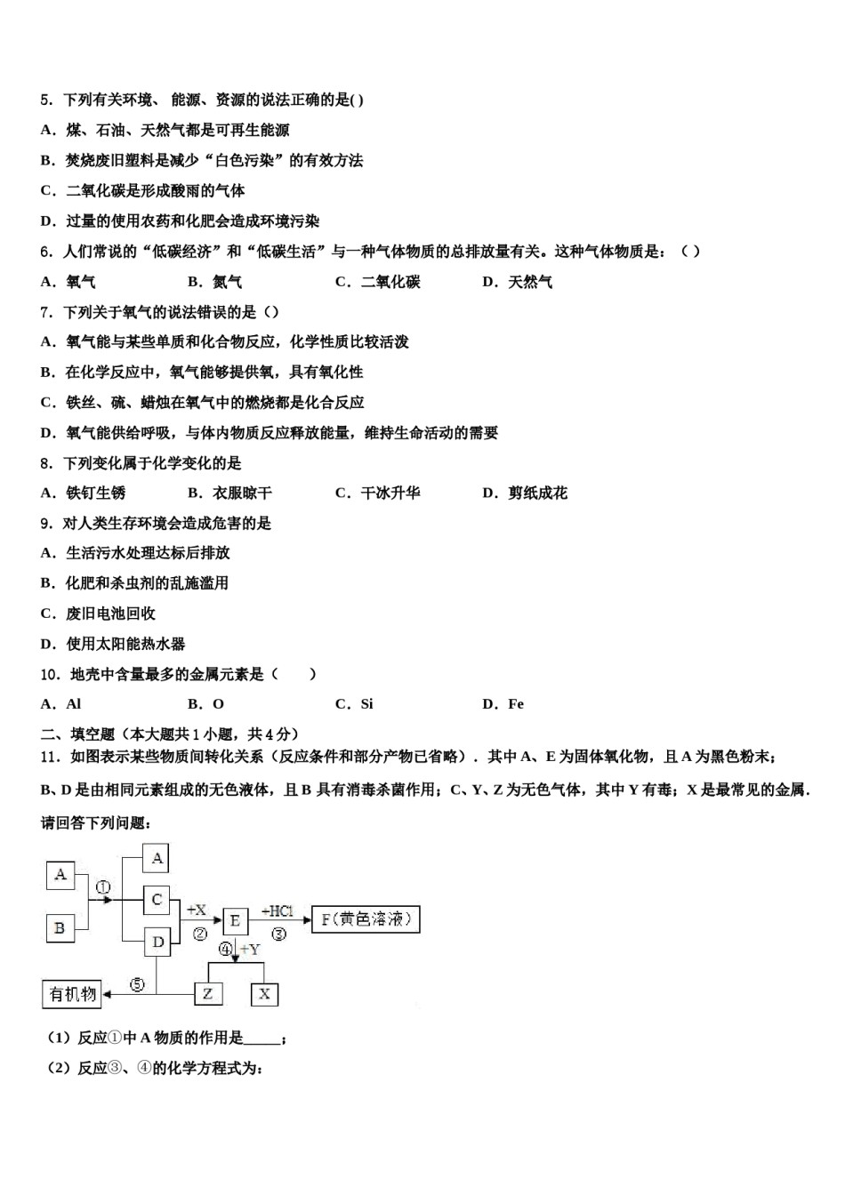 2024届江西省赣州市宁都县重点名校中考化学全真模拟试卷含解析.doc_第2页