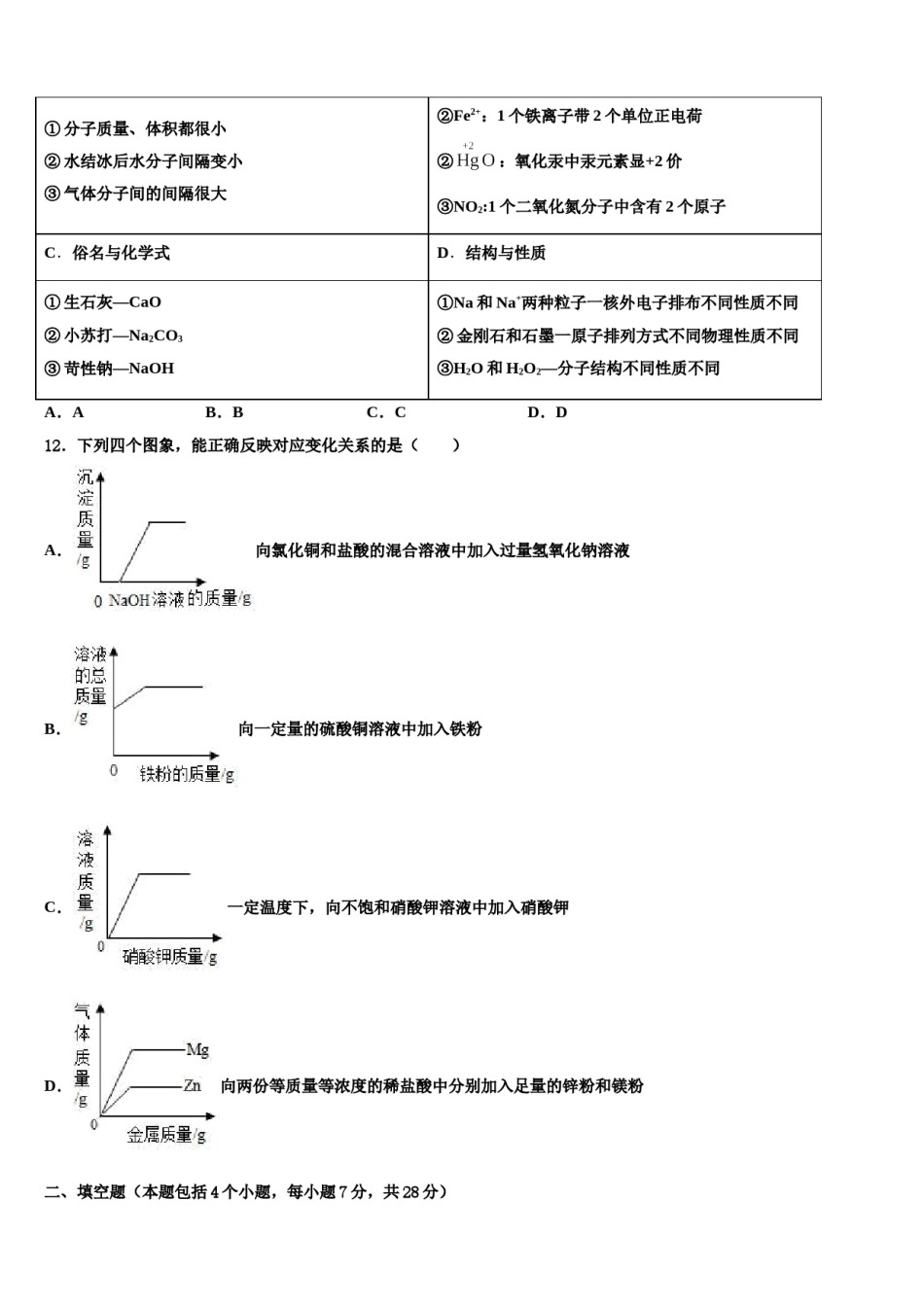 2024届江西省金溪县十校联考最后化学试题含解析.doc_第3页