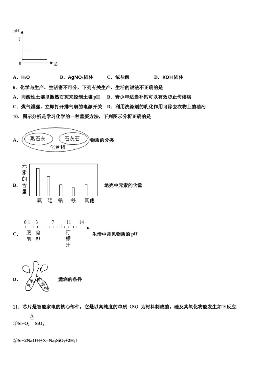 2024届河北省辛集市达标名校中考化学四模试卷含解析.doc_第3页