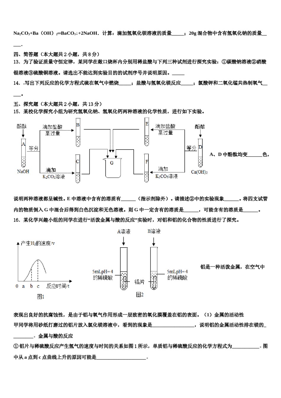 2024届河南省南阳市宛城区九年级下中考试题猜想化学试卷含解析.doc_第3页