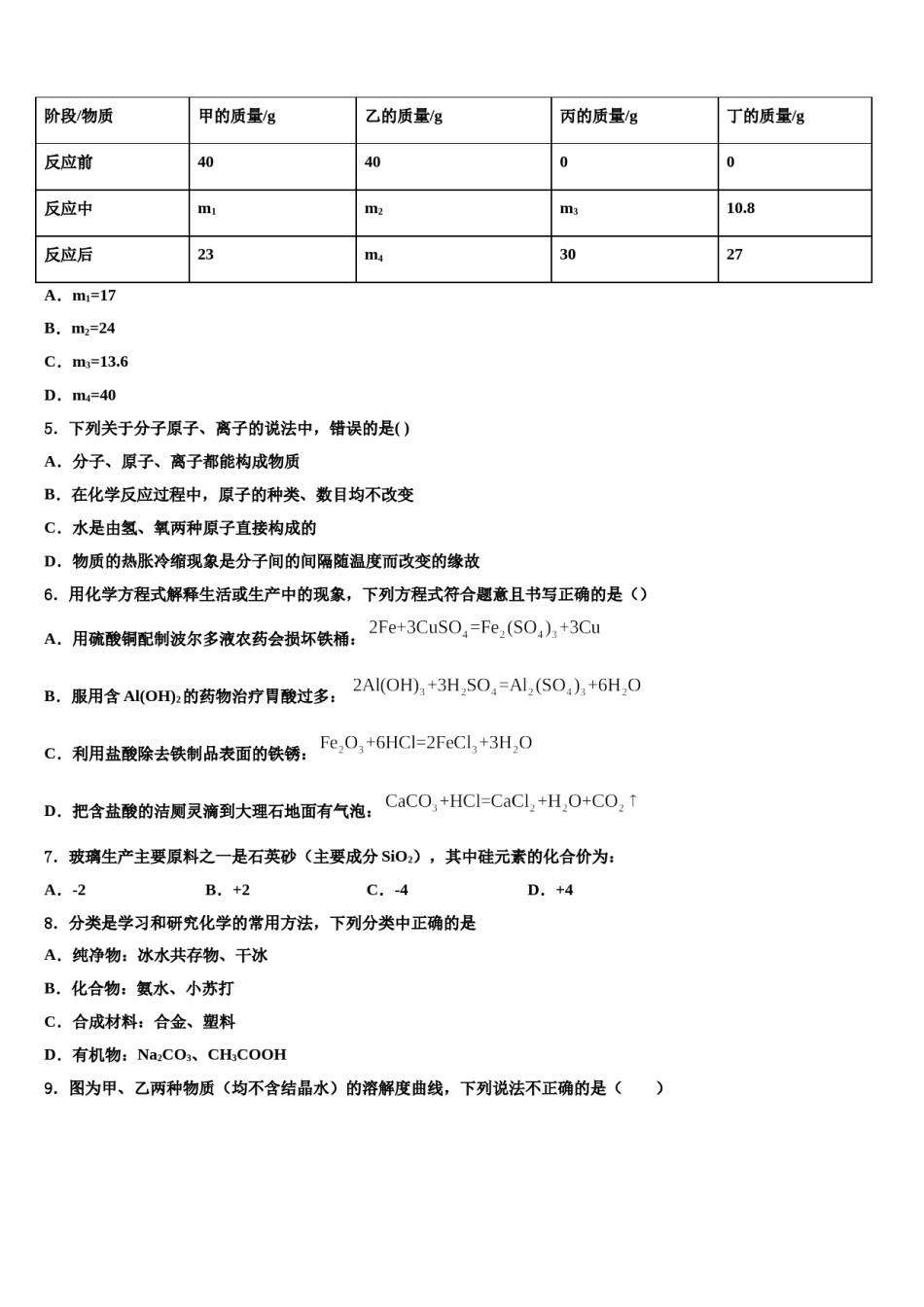 2024届河南省郑州市七十三中学市级名校中考冲刺卷化学试题含解析.doc_第2页