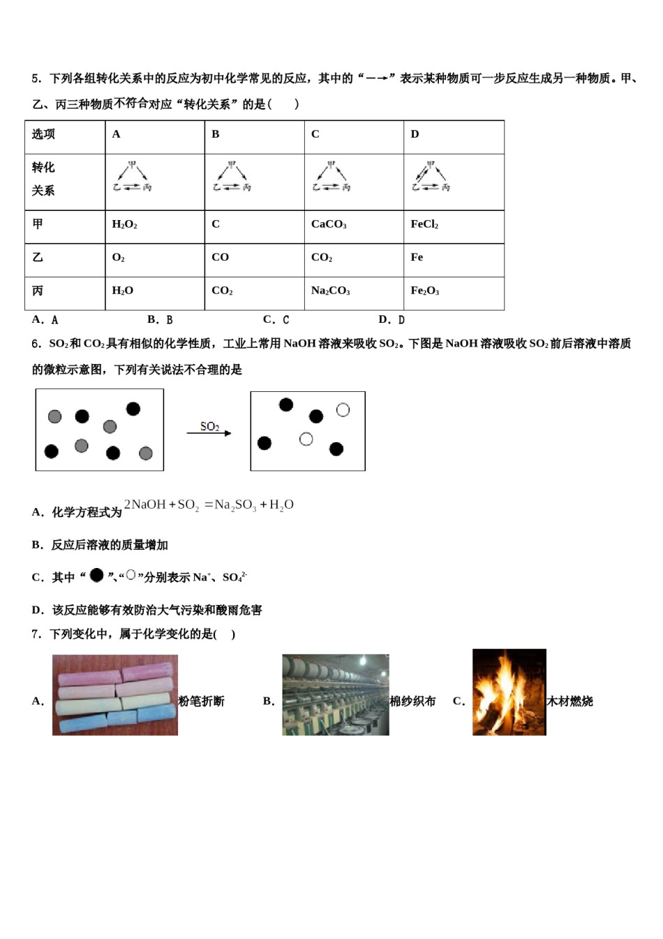 2024届河南省郑州市第四中学中考化学最后冲刺模拟试卷含解析.doc_第2页