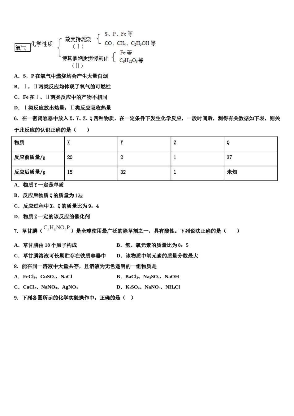 2024届湖北省十堰市郧阳区重点名校中考五模化学试题含解析.doc_第2页