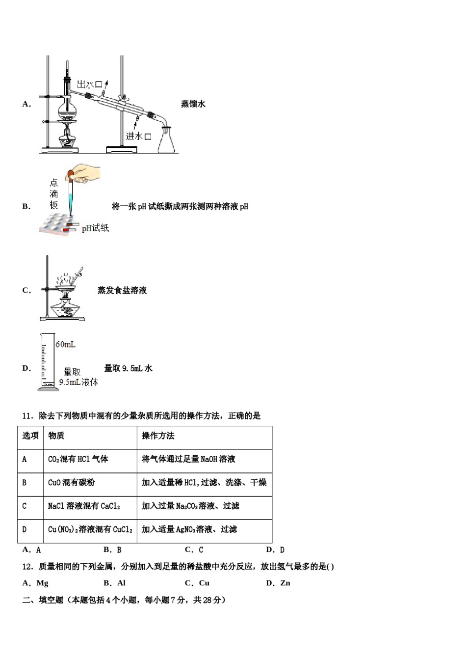 2024届湖北省宜昌市宜都市中考适应性考试化学试题含解析.doc_第3页