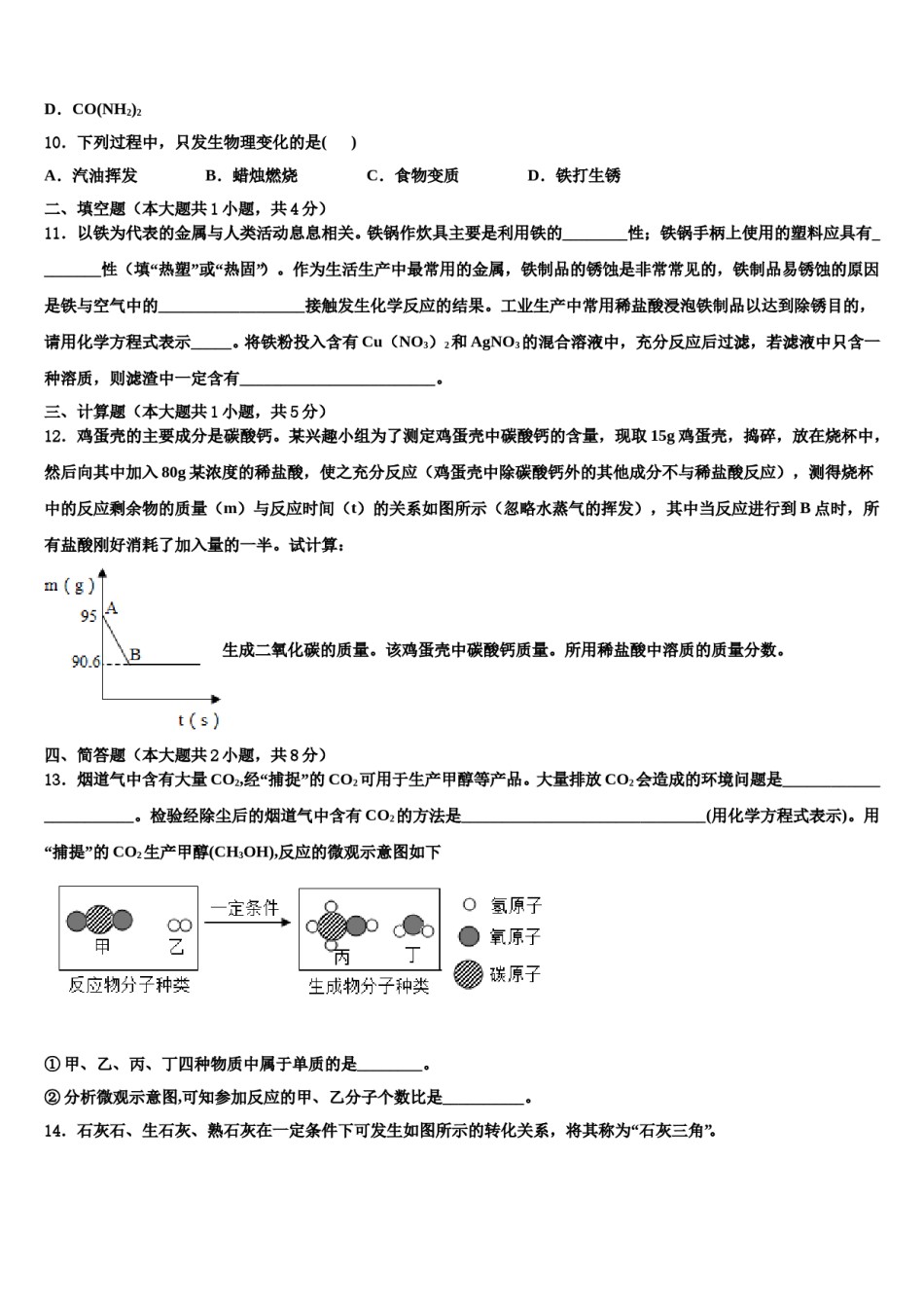 2024届湖北省来凤县中考押题化学预测卷含解析.doc_第3页
