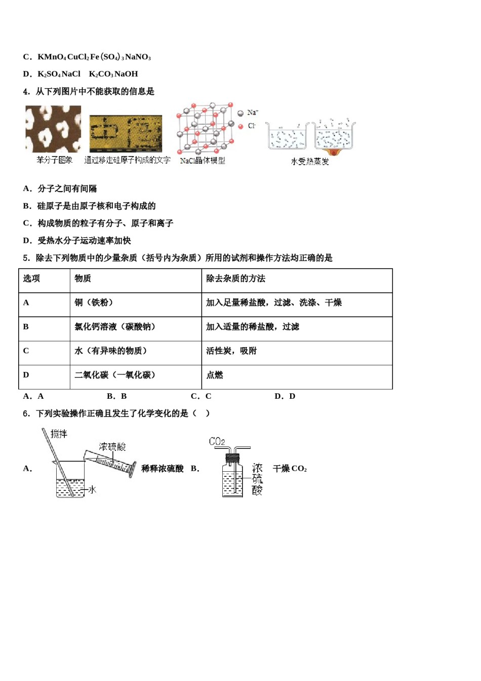 2024届湖北省武汉十三中学中考化学模拟试题含解析.doc_第2页