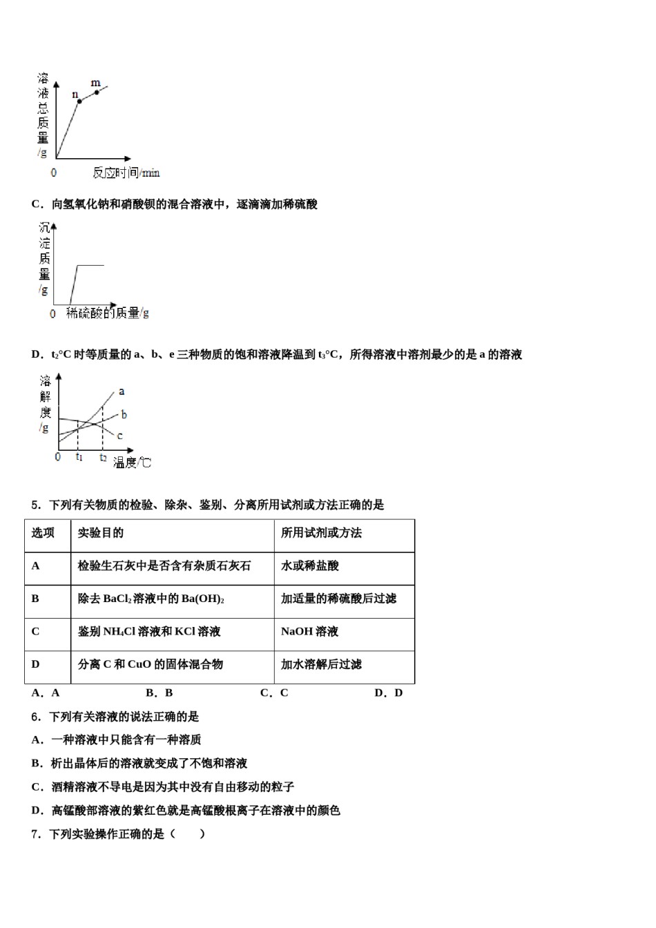 2024届湖北省武汉外国语校中考化学考前最后一卷含解析.doc_第2页