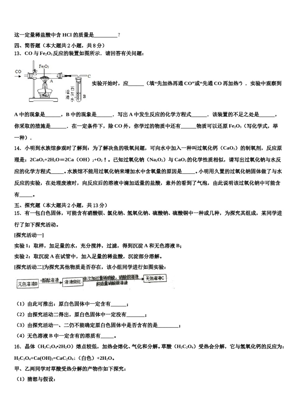 2024届湖北省武汉市青山区市级名校中考化学最后冲刺浓缩精华卷含解析.doc_第3页