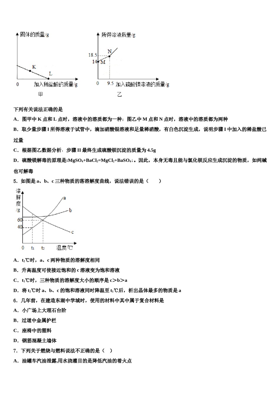 2024届湖北省襄阳市襄州区中考押题化学预测卷含解析.doc_第2页