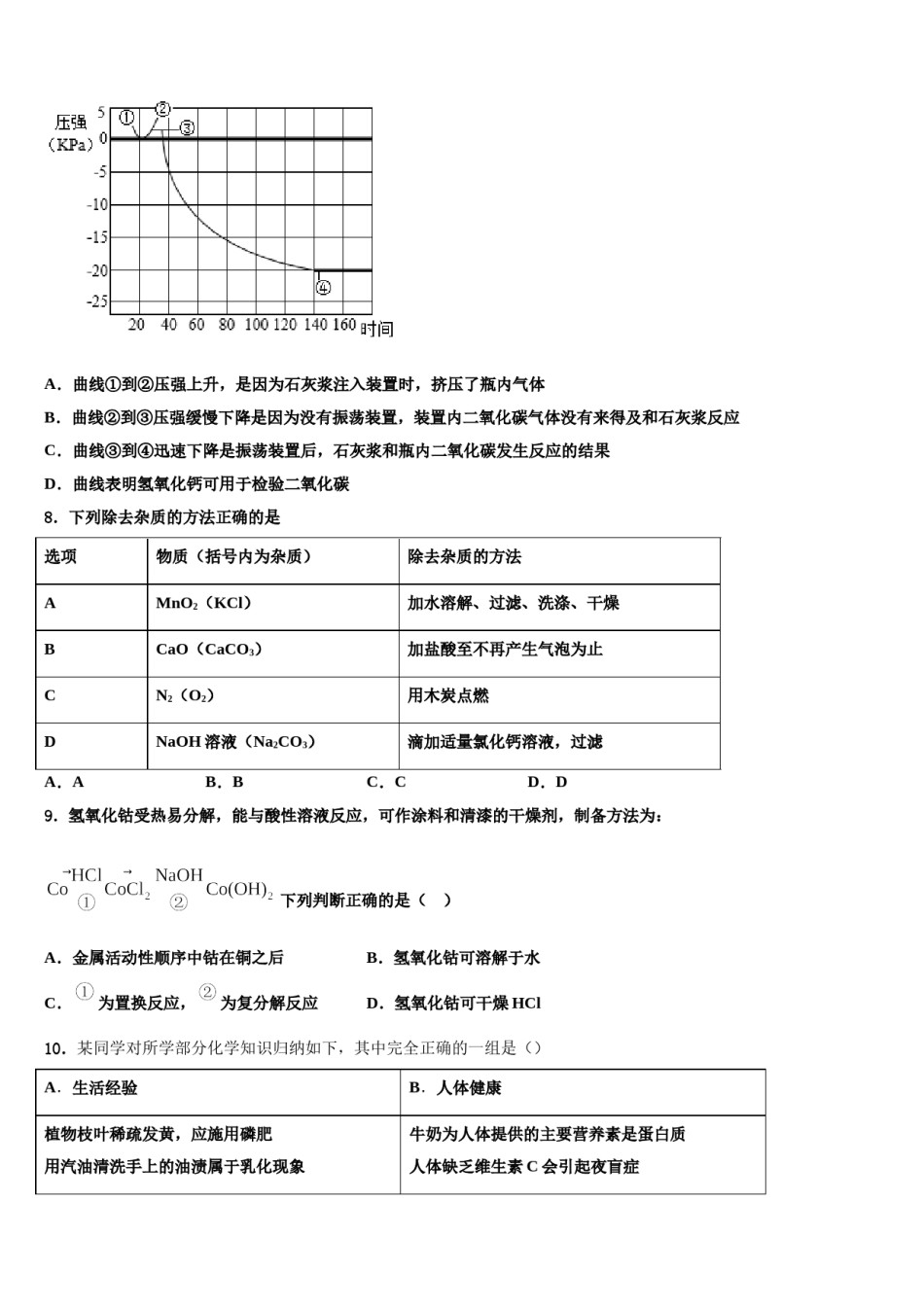 2024届湖北省麻城思源校中考二模化学试题含解析.doc_第3页
