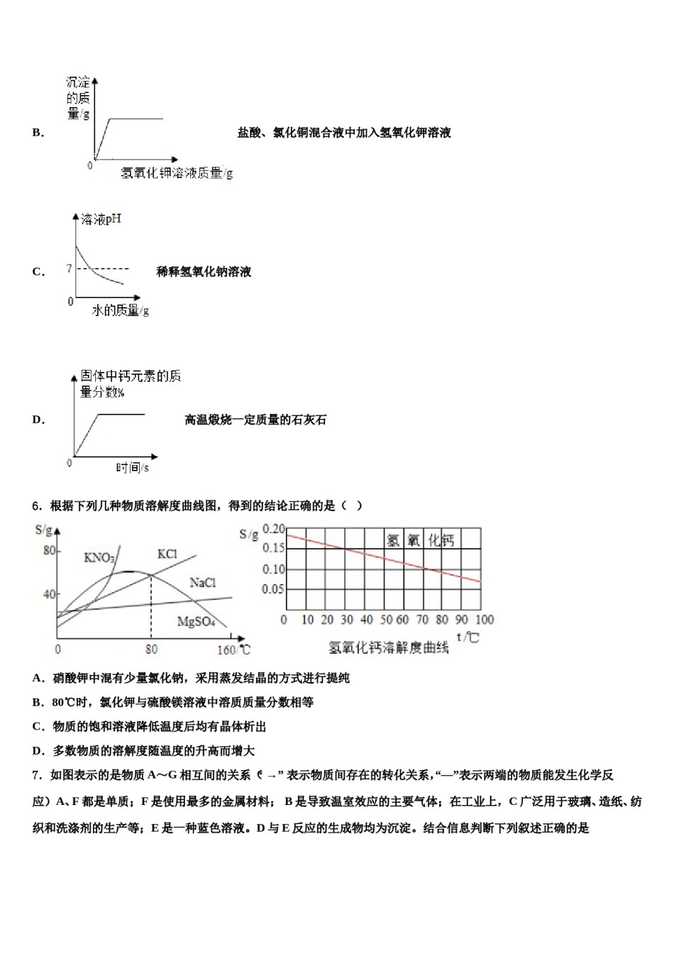 2024届湖南省汉寿县中考猜题化学试卷含解析.doc_第2页