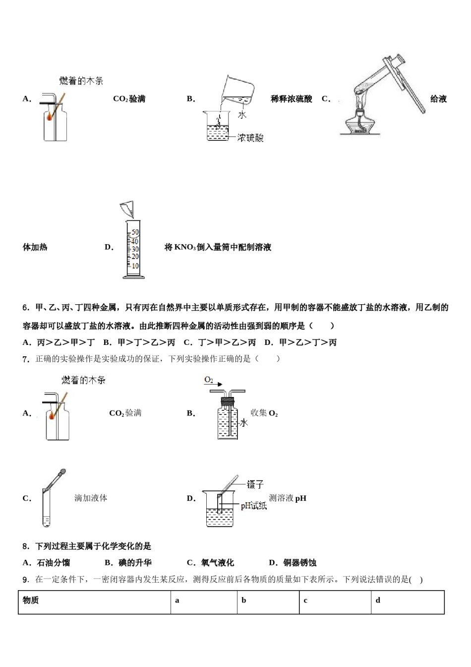 2024届湖南省衡阳耒阳市重点名校中考猜题化学试卷含解析.doc_第2页