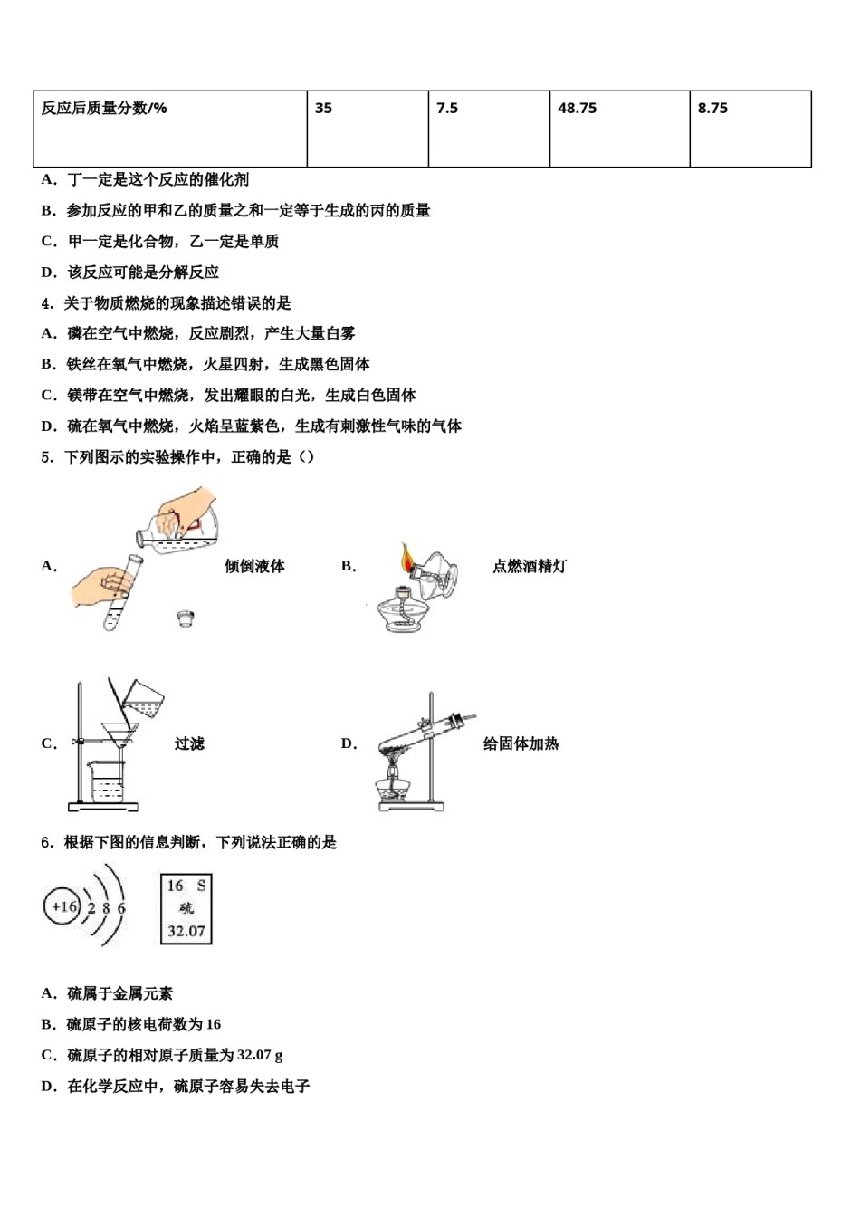 2024届福建省南平市光泽县达标名校中考化学模试卷含解析.doc_第2页