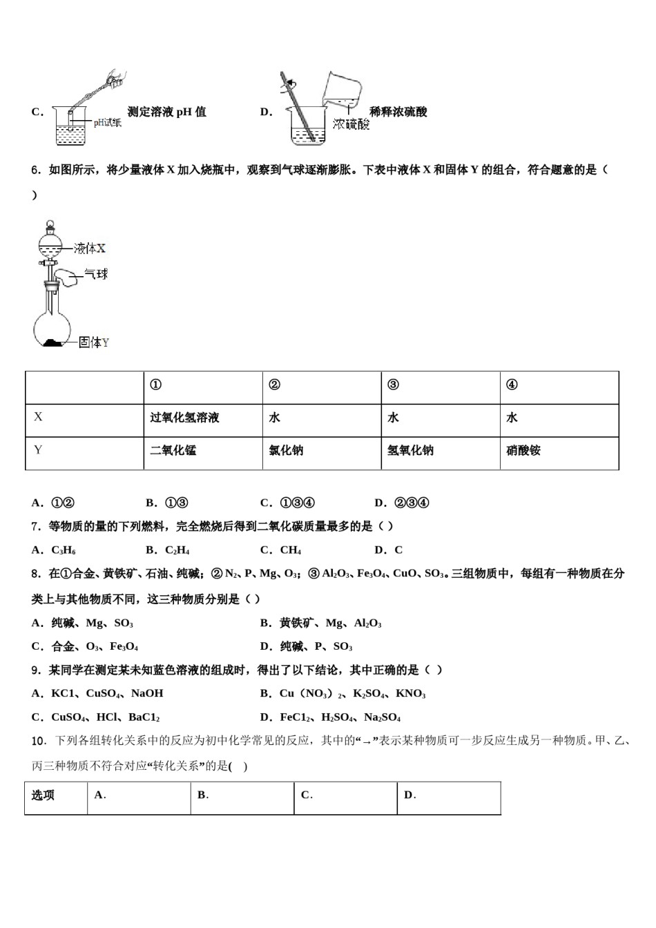 2024届福建省厦门市中考冲刺卷化学试题含解析.doc_第2页