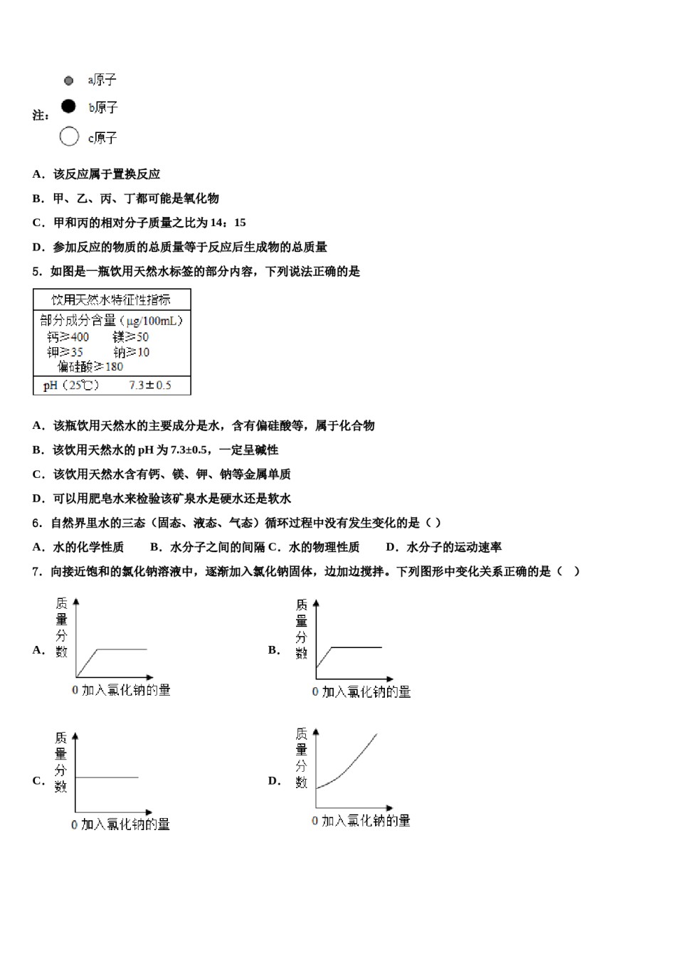 2024届福建省泉州市成功中学中考押题化学预测卷含解析.doc_第2页