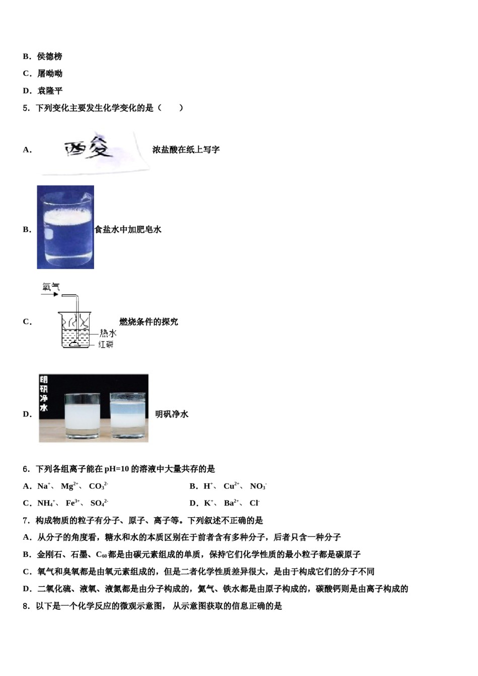 2024届福建省福安市城区初中小片区中考化学全真模拟试卷含解析.doc_第2页