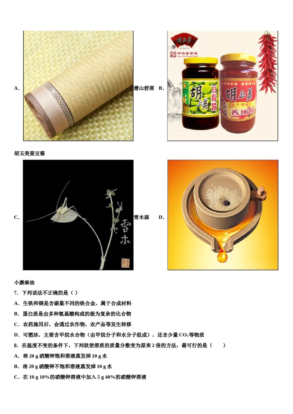 2024届葫芦岛市老官卜中学中考适应性考试化学试题含解析.doc_第2页