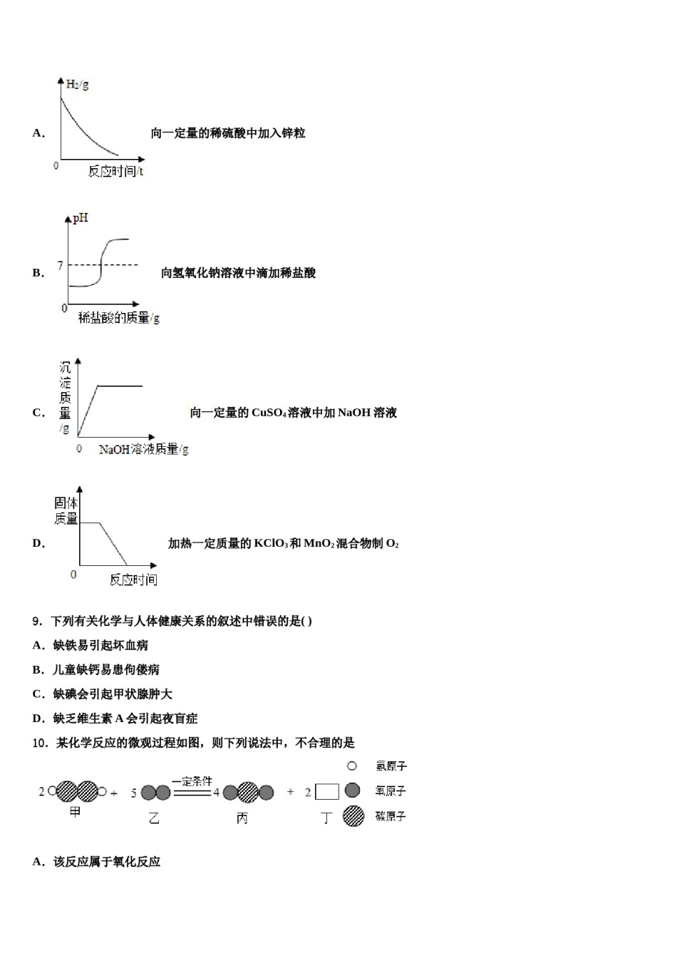 2024届贵州省正安县中考冲刺卷化学试题含解析.doc_第2页