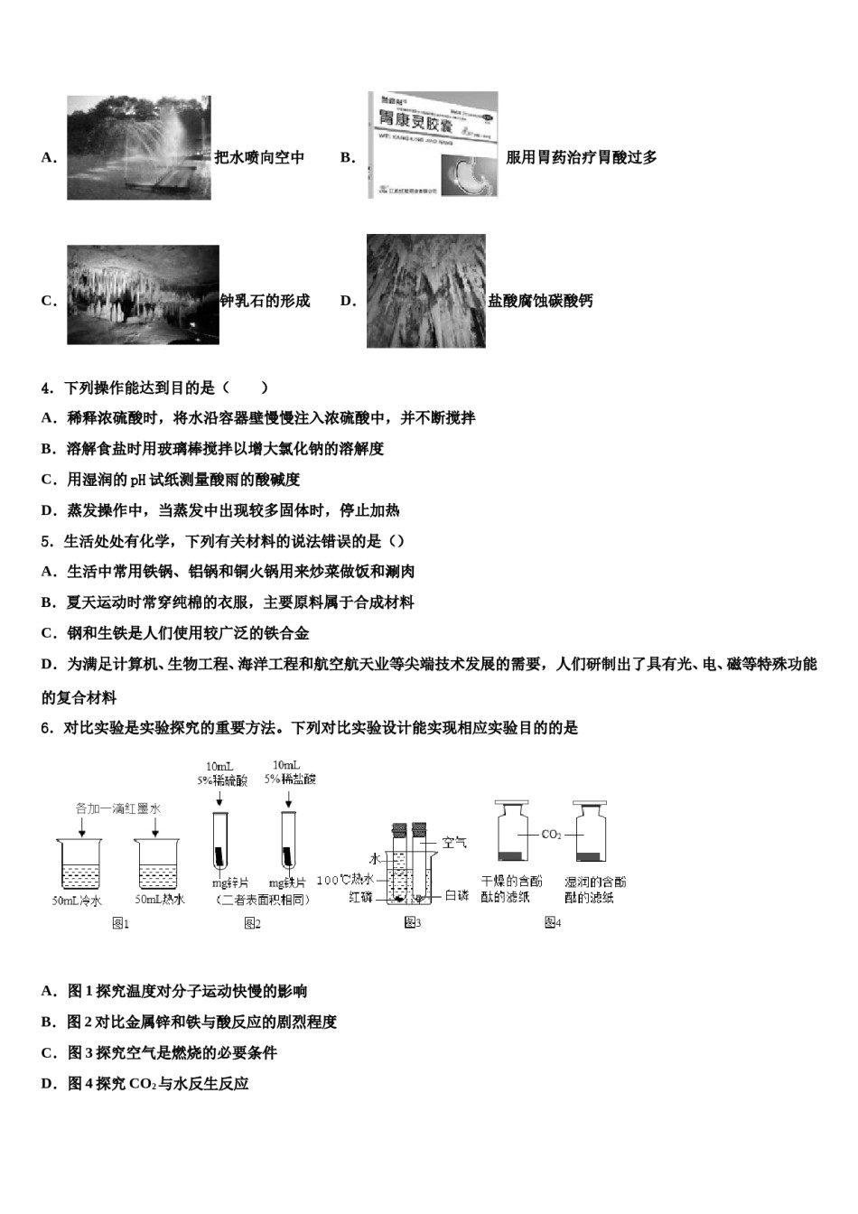2024届辽宁省朝阳市建平县中考适应性考试化学试题含解析.doc_第2页
