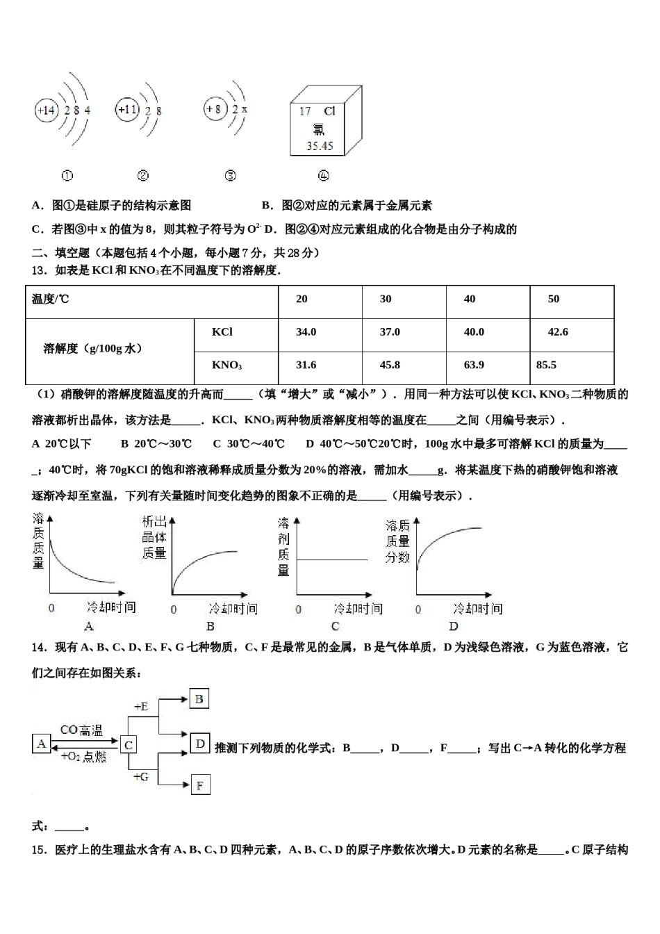 2024届青岛市中考化学最后一模试卷含解析.doc_第3页