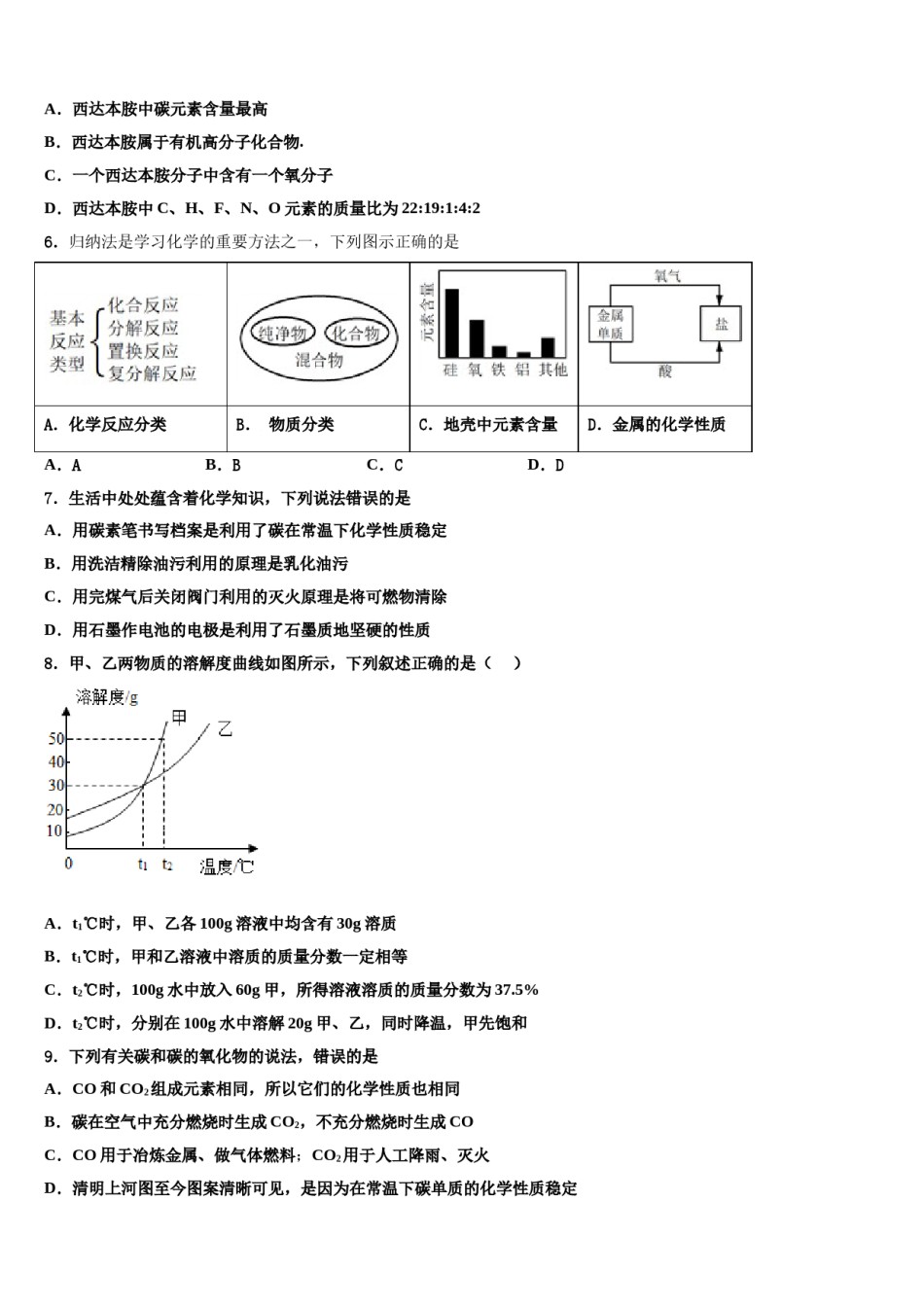 2024届黑龙江省鸡东县中考化学考试模拟冲刺卷含解析.doc_第2页