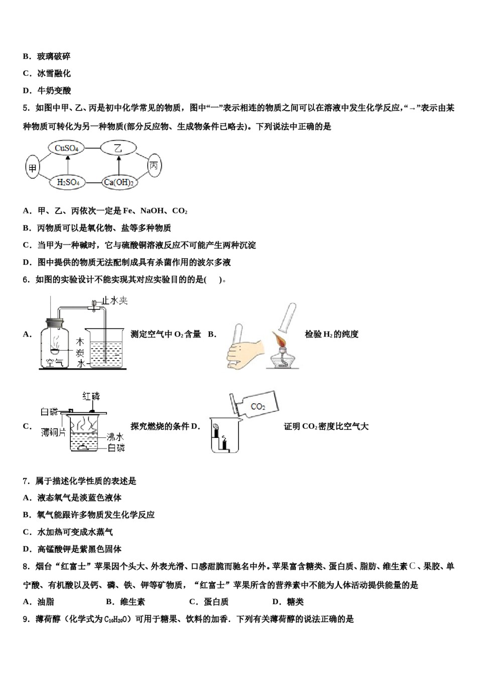 上海市静安区、青浦区重点达标名校2023-2024学年中考冲刺卷化学试题含解析.doc_第2页