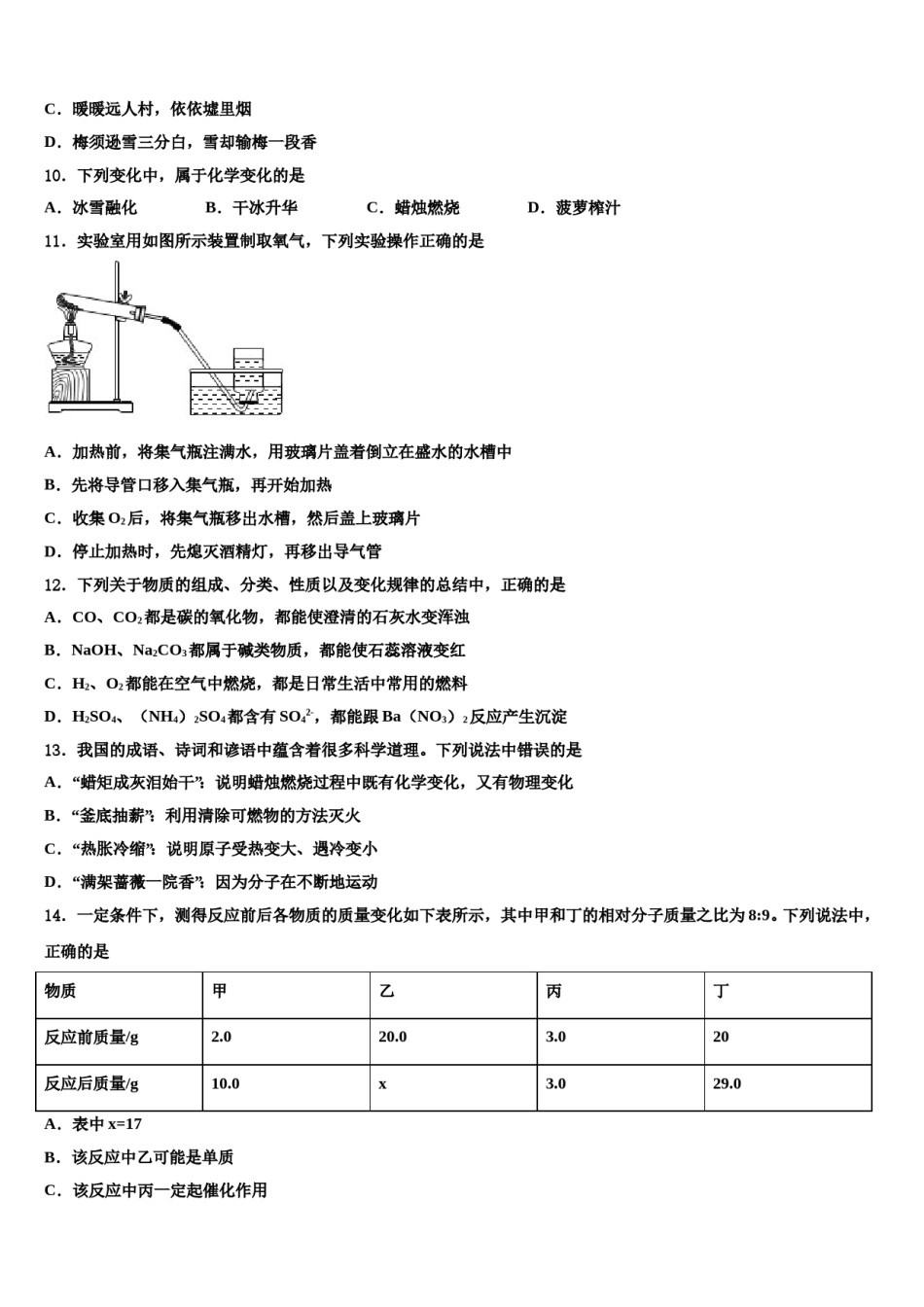 云南省2024年中考二模化学试题含解析.doc_第3页