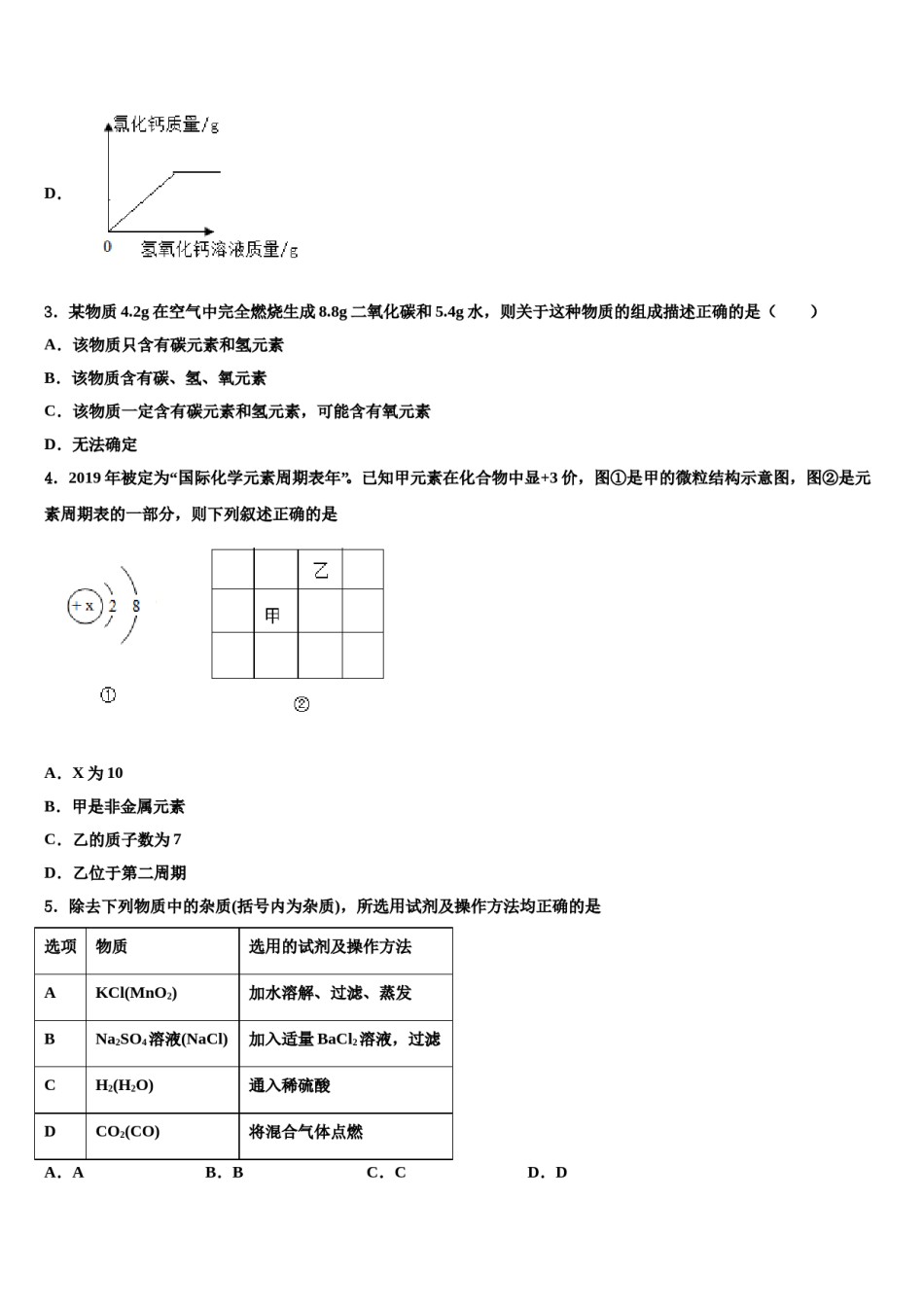 云南省屏边县市级名校2024年中考四模化学试题含解析.doc_第2页