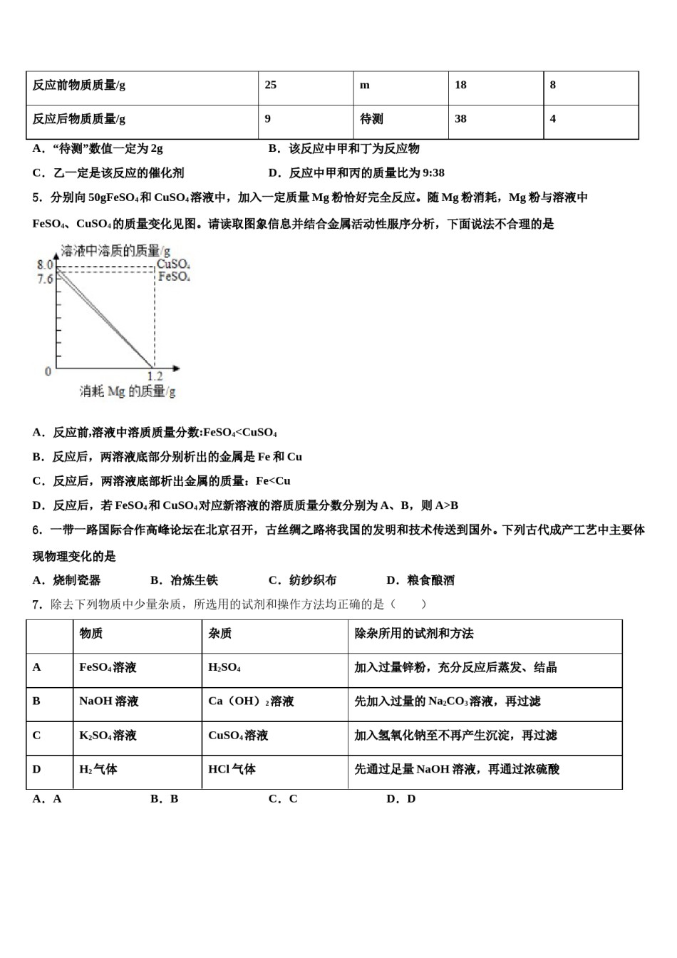 云南省昆明市黄冈实验校2024年中考试题猜想化学试卷含解析.doc_第2页